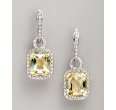 dove s lemon quartz and diamond square drop earrings