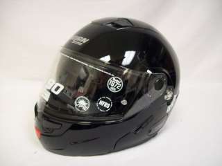 Nolan N90 N COM Modular Motorcycle Helmet Black XL  