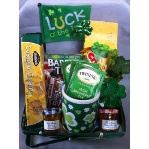    St. Patricks Day Irish Tea Lovers Tea Gift Basket 