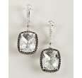 dove s black diamond and white topaz midnight rocks cushion earrings