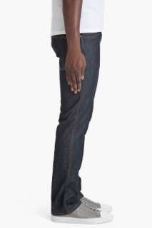 Nudie Jeans Slim Jim Dry Navy Organic Jeans for men  