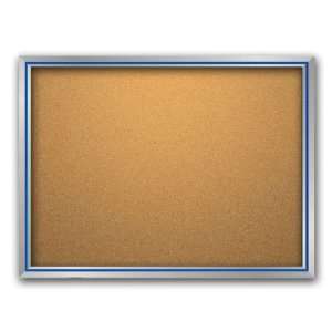   OF CORK 15 x 20 Cork Bulletin Board   Aluminum Line