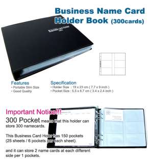 300 Business Organizer Name Card Holder Case Book #005  