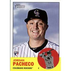   Jordan Pacheco   Colorado Rockies (ENCASED MLB Trading Card) Sports