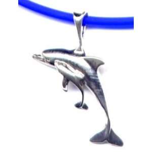   16 Blue Dolphins Necklace Sterling Silver Jewelry