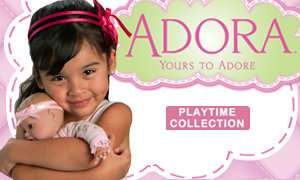  Adora Playtime Baby Doll 13 Medium Brown Eyes Pink Romper 