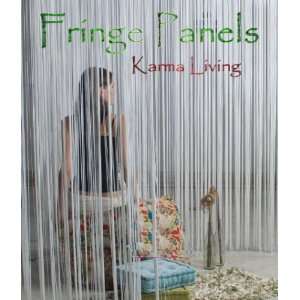  Karma Living Fringe Panel for Window or Door   Lime Green 