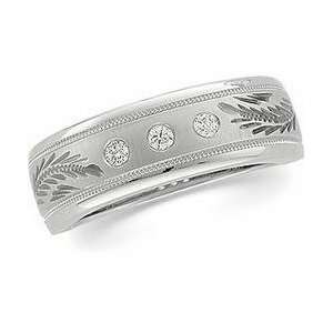  14k White Gold Diamond Duo Ring 