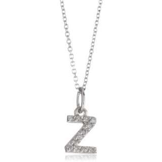KC Designs Initially Yours Diamond 14k White Gold Letter Z Pendant 