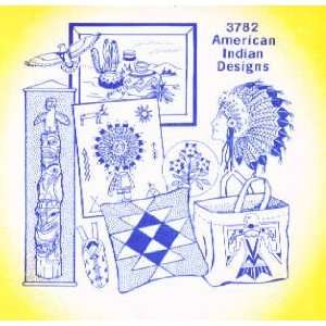  8076 PT W American Indian Designs by Aunt Marthas 3782 