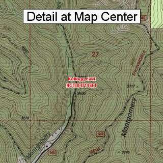   Topographic Quadrangle Map   Kellogg East, Idaho (Folded/Waterproof
