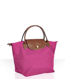 Longchamp fuchsia nylon Le Pliage small folding tote   up to 