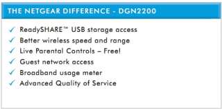 Netgear DGN2200 Wireless N ADSL2+ WiFi Modem Router  WLAN,N300 