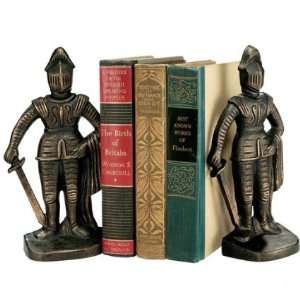  Medieval Knight Iron Bookends