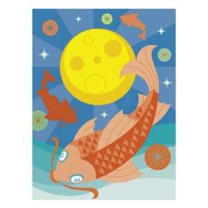 Koi Fish Giclee Poster Print, 42x56