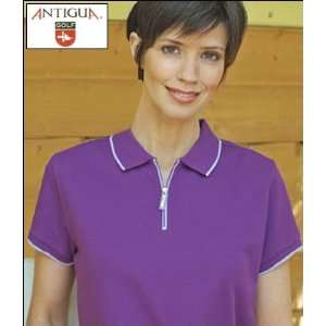  Inspired Antigua Womens Golf Shirt (ColorDark Pine/White 