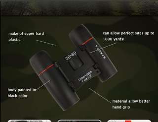 New Black Binoculars Outdoor Military Compact Telescope  