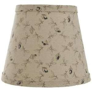  Taupe with Black Rosebuds Lamp Shade 10x18x13 (Spider 