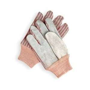   Condor 4NHD6 Glove, Leather Palm, Gray, XL, PR Patio, Lawn & Garden