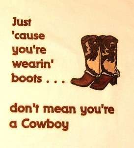 Cowboy Boots Onesie Creeper Bodysuit TShirt  