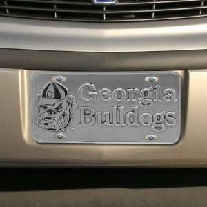   Bulldogs Aluminum Rectangular License Plate Tag