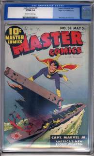 Master Comics #38 CGC VF/NM 9.0 Mile High Cap Marvel Jr  