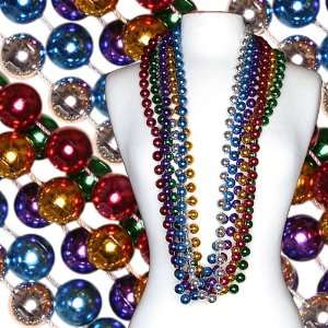  48 in 16mm Assorted Colored Mardi Gras Bead Case 