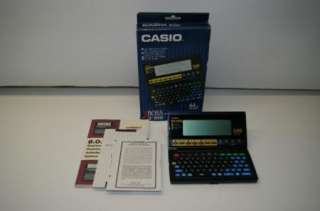 VINTAGE CASIO BOSS POCKET PDA SF 8000 64KB  