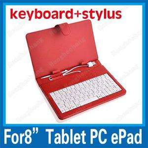   With USB Keyboard Stylus Pen For 8 Tablet PC Notebook MID  
