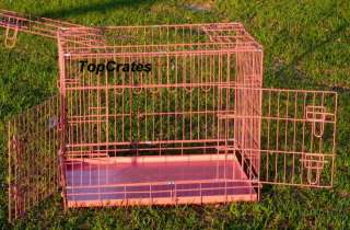 PINK 30 INCH SUITCASE DOG CRATE FOLDING CRATES DOGS PET  