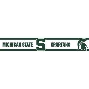  Michigan State Peel and Stick Wallpaper Border Sports 