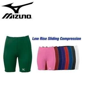  Mizuno Womens Low Rise Sliding Compression Short   Purple 