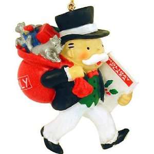  Mr. Monopoly With Present Sack Christmas Ornament #J2588 