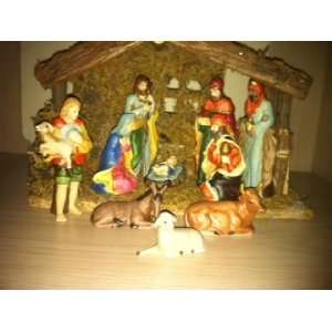  11 Piece Lighted Porcelain Nativity Set