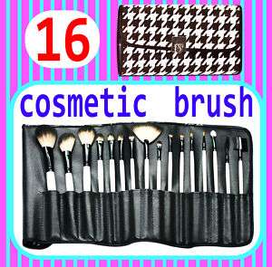 16pcs Pro Studio Goat Hair Cosmetic Makeup Brush Set #8  