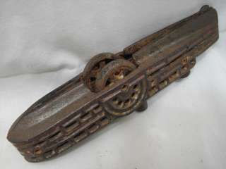 ANTIQUE CAST IRON RIVERBOAT PADDLE WHEEL STEAM RIVER BOAT MISSISSIPPI 