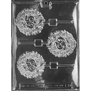  65TH LOLLY Letters & Numbers Candy Mold Chocolate