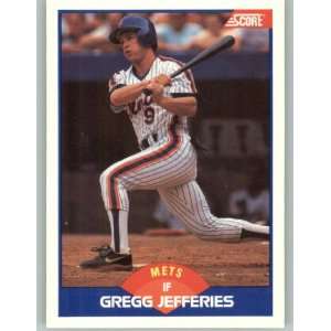  1989 Score #600 Gregg Jefferies   New York Mets (Baseball 