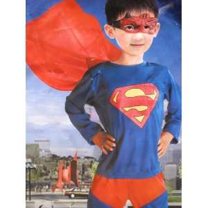   Superman Costume with Eye Mask (Large 7 to 9 Years Old) Toys & Games