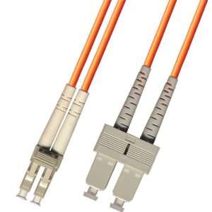   Multimode Duplex Fiber Optic Cable (50/125)   LC to SC Electronics