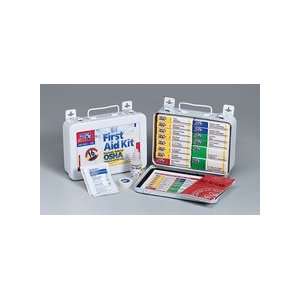   16 Unit, 94 Piece Unitized ANSI First Aid Kit, Metal