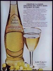 Vintage Christian Bros. Light Wine Magazine Print Ad  