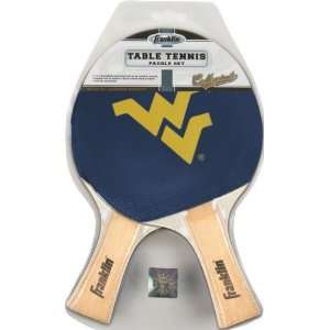   West Virginia Mountaineers Table Tennis Paddle Set