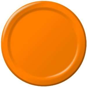  Sunkissed Orange Paper Luncheon Plates   Bulk Health 