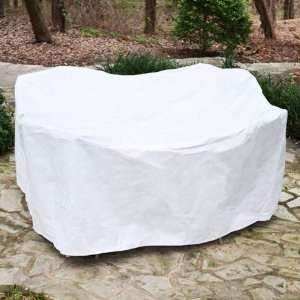   Bar Set Cover, 55 Inch Diameter by 42 Inch Height, White Patio, Lawn