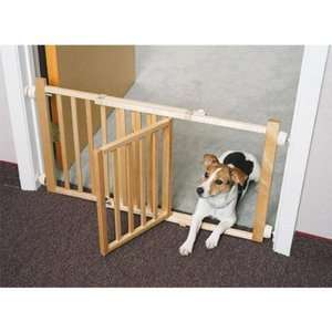   Over Thru Pet Dog Cat Safety Security Wooden Gate   