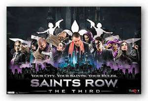   GAME POSTER Saints Row The Third   Your City, Your Saints, Your Rules