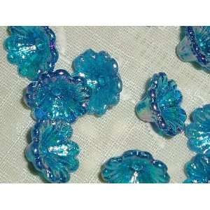   AB Shimmer Wave Petunia Plastic Flower Beads Arts, Crafts & Sewing