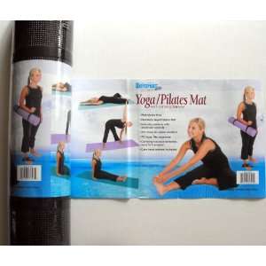  Aeromat Yoga Pilates Black Exercise Mat with Carrying 