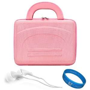 SumacLife Pink Nylon Hard Cube Carrying Case for ViewSonic ViewPad 10e 